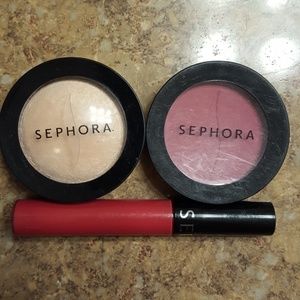 Sephora lot - blush, highlighter, and lip stain